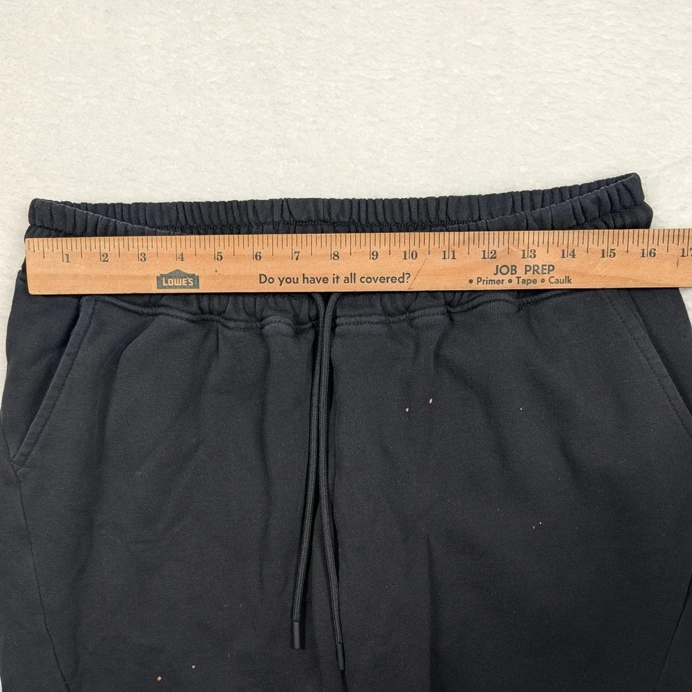 American Tall Sweatpants Mens Large‎ Tall Black Fleece Joggers Paint Splatter